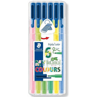 Flamaster Triplus, 1 mm, 6 szt. w etui, Botanical, Staedtler S 323 SB6CS8