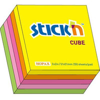 Bloczek STICKN 51x51mm mix 5 kolorw neonowych 21203