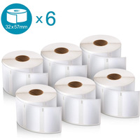 Etykiety DYMO r�nego przeznaczenia - 57 x 32 mm, bia�y - VALUE PACK 6 szt. 2093094