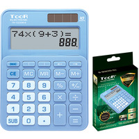 Kalkulator dwuliniowy TOOR TR-1223DB-B 10-pozycyjny niebieski 120-1901 (X)