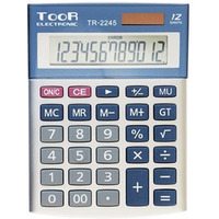 Kalkulator TOOR TR-2245, 12 pozycyjny, podwjne zasilanie 120-1424
