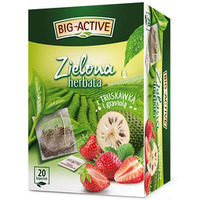 Herbata BIG-ACTIVE TRUSKAWKA-GRAVIOLA zielona 20 kopert/34g