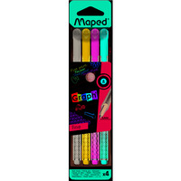 Cienkopis GRAPH PEPS DECO kolory basic 4 szt etui Maped 749020 (X)