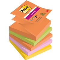 Bloczek samoprzylepny POST-IT Super Sticky (R330-5SS-BOOS), 76x76mm, 5x90 kart., BOOST