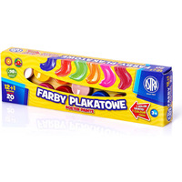 Farby plakatowe Astra 13 kolorw - 20 ml 12+1 kolor gratis, 301115005