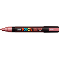 Marker z tuszem pigmentowym PC-5M metalic czerwony POSCA UNPC5M/DMETCE