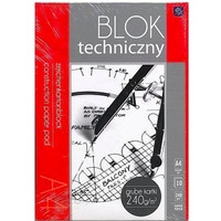 Blok techniczny A4 240g PREMIUM INTERDRUK 2121