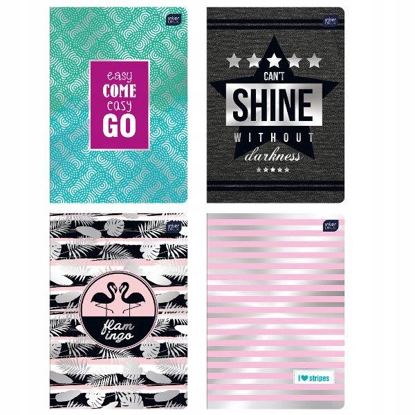 Zeszyt A5 60k.kratka METALIC FSC MIX CREDID INTERDRUK