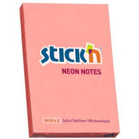 Bloczek STICKN 76x51mm rowy neon 100k 21162 STICKN