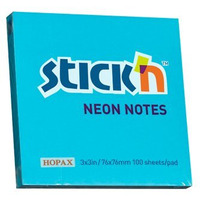 Bloczek STICKN 76x76mm niebieski neonowy 100k 21209 STICKN