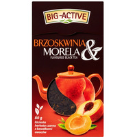 Herbata BIG-ACTIVE brzoskwinia i morela 80g liciasta czarna