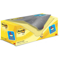 Bloczek samoprzylepny POST-IT (654CY-VP20), 76x76mm, (16+4)x100 kart., te, 4 bloczki GRATIS