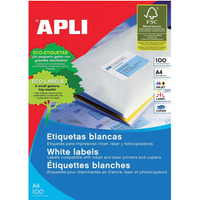 Etykiety 02409 64x33.9mm 24et./ark. zaokrąglone (100 arkuszy) APLI A4