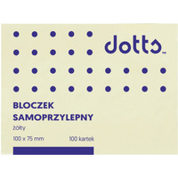 Bloczek samoprzylepny DOTTS 75x100 ty 100 kartek (NS100/75/D)