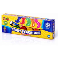 Farby plakatowe Astra 12 kolorw - 20 ml, 83114901