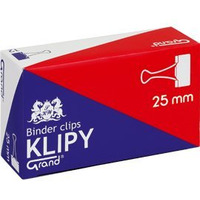 Klip 25mm 12szt (1 cal) czarny GRAND 110-1093