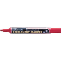 Marker permanentny MAXIFLO NLF60 czerwony city z toczkiem PENTEL