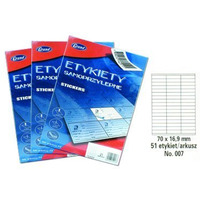 Etykiety samoprzylepne No. 007 70x16, 9 mm GRAND 150-1034 (X)