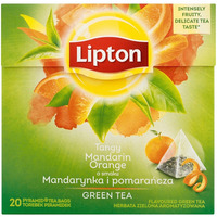 Herbata LIPTON PIRAMID GREEN TEA 20t zielona mandarynka pomaracza