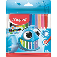 Flamastry COLORPEPS OCEAN 12 kolorw ETUI 845720 MAPED