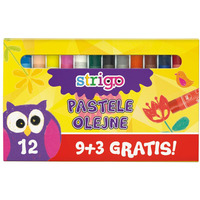 Pastele olejne 12 kolorw STRIGO SSC027