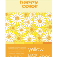Blok DECO YELLOW HAPPY COLOR A5 20ark.170g 5 kolorw HA 3717 1520-012