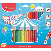 Kredki trjktne MAPED COLORPEPS JUMBO 24kolorw 834013 (X)