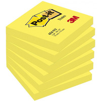 Bloczek samoprzylepny POST-IT (654NY), 76x76mm, 1x100 kart., jaskrawy ty