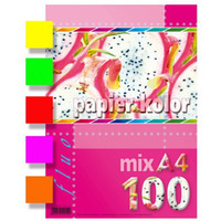 Papier xero A4 mix fluorescencyjny (100 arkuszy) KRESKA