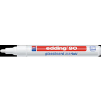 Marker EDDING do tablic szklanych biały 90/049/b ed suchościeralny