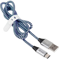 Kabel USB 2.0 TYPE-C A MALE 1m czarno-niebieski TRACER TRAKBK46266