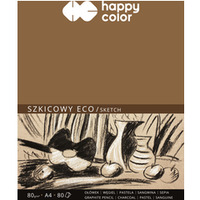 Blok szkicowy ECO, ART, A4, 80 ark, 80g, Happy Color HA 3708 2030-A80