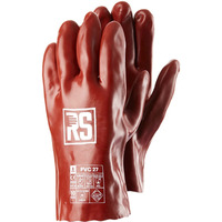 Rękawice chemiczne RS PVC, 27 cm, rozm. 10, czerwone