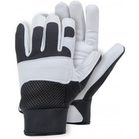 Rękawice typu mechanik RS Farra Tec, rozm. 9, czarno-białe