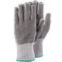 Rkawice dziane RS Eco Gripper, kropkowane, rozm. 10, szare