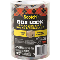 Tama pakowa SCOTCH?Box Lock, 48mm x 50m, 3szt., transparentna