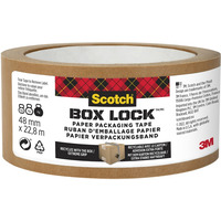 Tama pakowa SCOTCH?Box Lock, papierowa, 48mm x 22, 8m, 1szt., brzowa