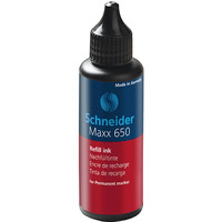Tusz uzupełniający SCHNEIDER Maxx 650, 50 ml, czerwony