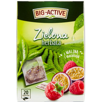 Herbata BIG-ACTIVE MALINA-MARAKUJA zielona 20 kopert/30g