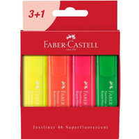 Zakrelacz 1546 fluo 4 kolory Faber-Castell FC 244604