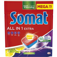 SOMAT Tabletki do zmywarki MEGA 75 szt. All in one Extra  Lemon 09282