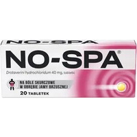 NO-SPA 40 mg, 20 tabletek na bl brzucha, skurcze