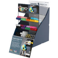 SIS Display markerw akrylowych SCHNEIDER Paint-It 310, 2mm, 61szt., mix kolorw