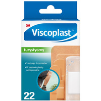 Zestaw plastrw VISCOPLAST Turystyczny, 5 rozmiarw, 22szt