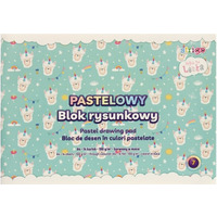 Blok rysunkowy A4 14k 100g pastelowy LENKA STRIGO SPA037