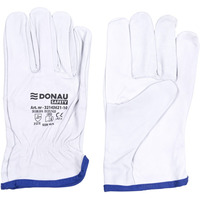 Rkawice robocze DONAU SAFETY, skra kozia, rozm. 10/XL, biae