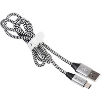 Kabel USB 2.0 TYPE-C A MALE 1m czarny-szary TRACER TRAKBK46266