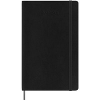 Kalendarz tygodniowy MOLESKINE 2024/25, 18M, L, mikka oprawa, 13x21cm, czarny