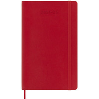 Kalendarz tygodniowy MOLESKINE 2024/25, 18M, L, mikka oprawa, 13x21cm, scarlet red
