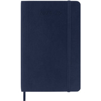 Kalendarz tygodniowy MOLESKINE 2024/25, 18M, P, mikka oprawa, 9x14cm, sapphire blue